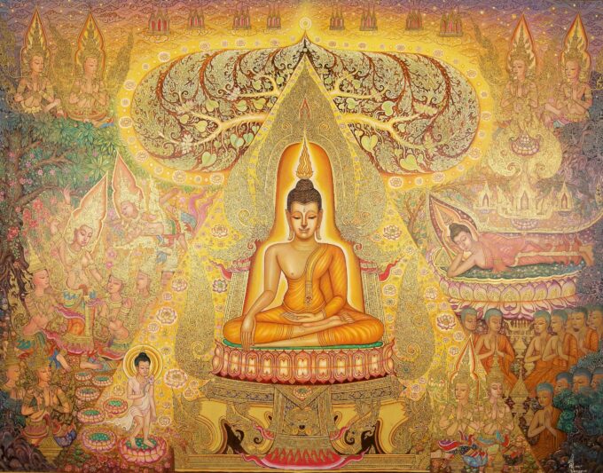 ชีวิตของพระพุทธเจ้า – 240 x 180 ซม Art Gallery 6