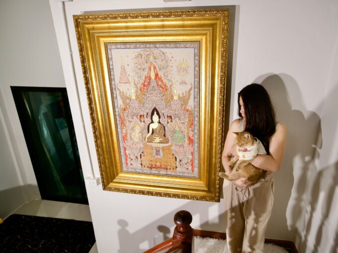 พระพุทธเจ้าขาว – 69 x 107 ซม Art Gallery 4